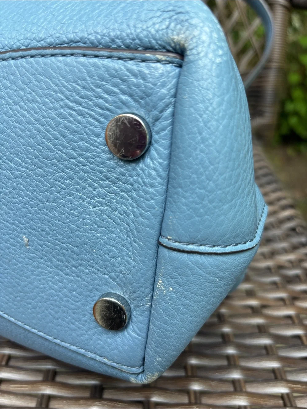 Michael Kors Blue Pebbled Leather Bag Beautiful 🤩 Dustbag included.